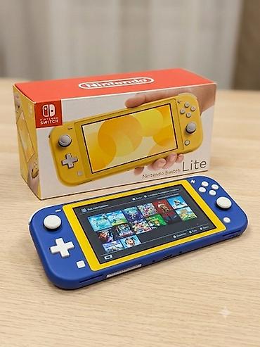 Nintendo switch lite чипованная(прошитая) внутренняя память 32гб+64гб