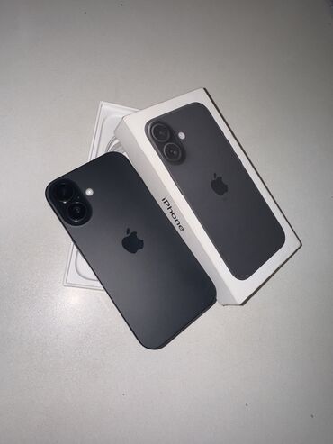 Apple iPhone: IPhone 16, 128 GB, Qara, Zəmanət, Barmaq izi, Simsiz şarj