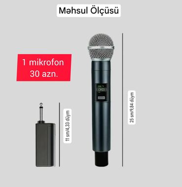 Mikrofonlar: Yeni Simsiz (Bluetooth) Mikrofon Ünvandan götürmə — 5