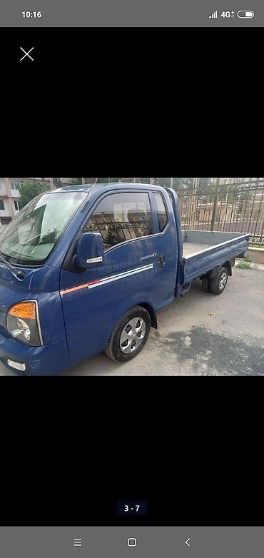 вмw e34: Hyundai Porter II — компактный бортовой грузовик синего цвета — 3