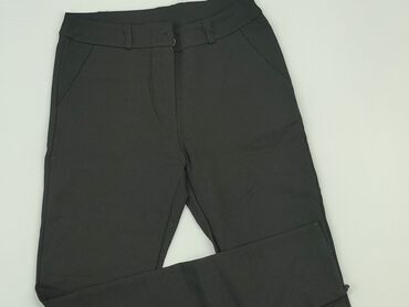 spodnie dzianinowe dzwony: Material trousers, S (EU 36), condition - Very good