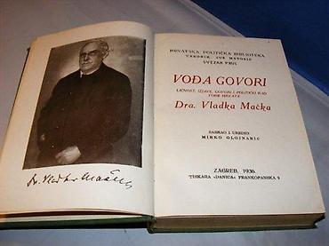medaljon: VOĐA GOVORI Dr. V. Mačekličnost, izjave, govori i politički rad vođe — 2