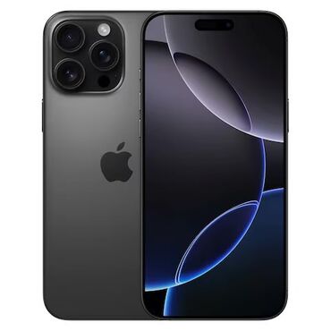 iphone 16 pro baki: IPhone 16 Pro Max, 1 TB, Black Titanium, Face ID