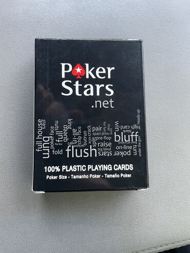 большая ваза для пальмы: Пластиковые карты « Poker Stars» 54шт черные. Премиальное качество