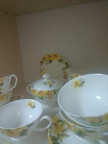 silver kitchen: Чайный сервизы 1. 7000с. Перламутровый. Дулёво. 2. 3000с. с жёлтыми — 6
