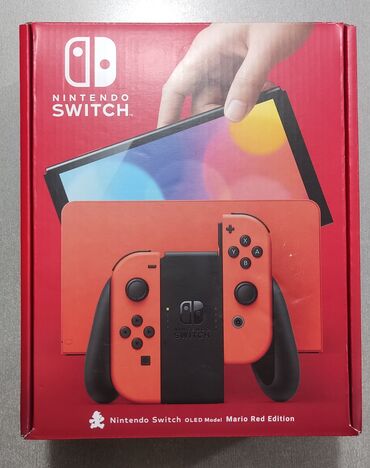 komputer oyun: Nintendo switch oled mario red edition. Originaldır, yenidir. - Sahil