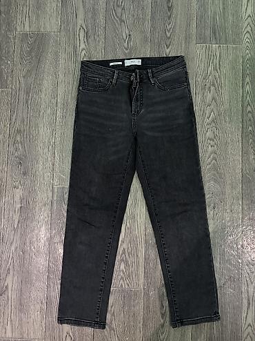 капсулы чакшир: Джинсы, Прямые, Zara basic, Средняя талия, Стрейч, S, M — 3