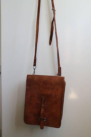 Антиквариат: Офицерский/полевой кожаный планшет 1940х гг. Состояние на фото, следы — 5