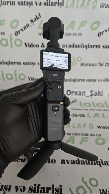 Videokameralar: DJI Osmo Pocket 3 Creator Combo portativ kamera və stabilizator seti — 1