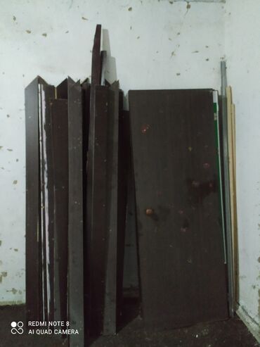 двери мдф: Taxta qapılar və qapı lövhələri dəsti - Material: tünd rəngli