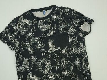 t shirty biało czarne damskie: T-shirt, H&M, L (EU 40), condition - Good