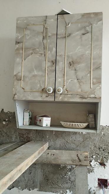 тумба для мойки: - İki qapılı asma mətbəx dolabı - Üst hissə: mərmər naxışlı laminat — 1