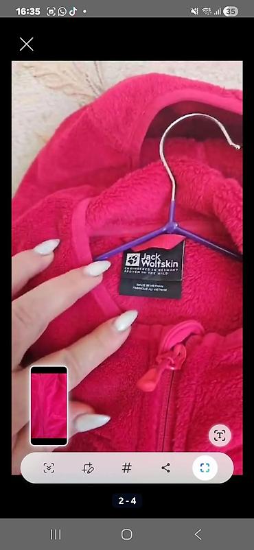 dior jaket: Jack Wolfskin qadın fleeceli kapüşonlu jaket - Rəng: parlaq — 1