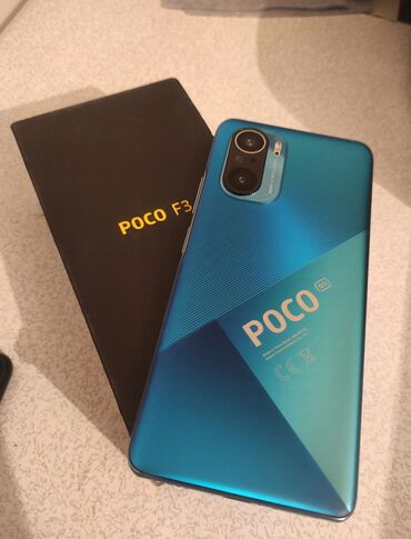 Poco: Poco F3, Б/у, 256 ГБ, цвет - Синий, 1 SIM