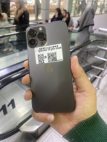 iphone 13 pro max bishkek: IPhone 13 Pro Max, Б/у, 256 ГБ, Черный, Коробка, 85 %