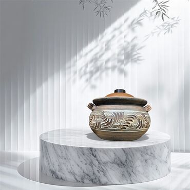 Qazanlar: Qazan, rəng - Qəhvəyi, Keramika — 4