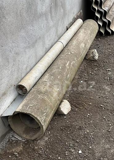 pe borular: Azbest boru 1 ededi 35 manat metresi deyil 33 sm eni 2.6 m uzunu 1 — 1
