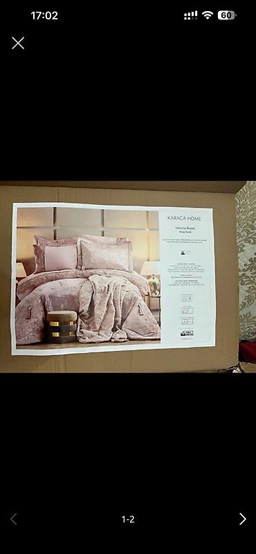 Постельное белье: KARACA HOME – Valeria Royal, Rose Gold Zərif naxışlı, dəbdəbəli yataq — 1