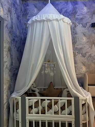 beşiy: Uşaq beşiyi – baldaxlı komplekt 🍼 Incanto Mio model — Transformer — 2