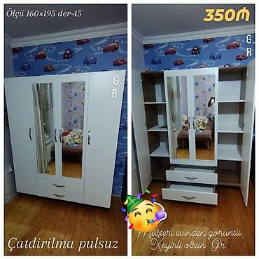 sifoner qiymetleri: Dolab qarderob paltar dolabı yeni ucuz qiymətə mebellər sərfəli — 1