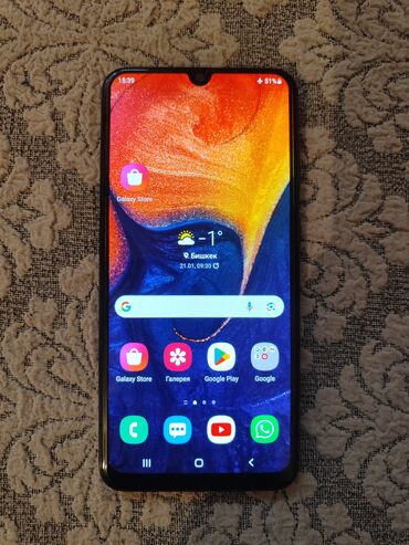 телефон 9т: Samsung Galaxy A50, Б/у, 64 ГБ, 2 SIM