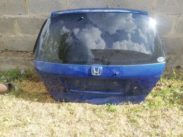 накитка на фит: Задний Бампер Honda 2003 г., Б/у, цвет - Синий, Оригинал