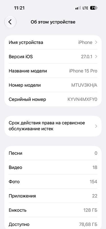 сумка новый: IPhone 15 Pro, титановый корпус, модель MTUV3KH/A. Цвет черный Память — 2