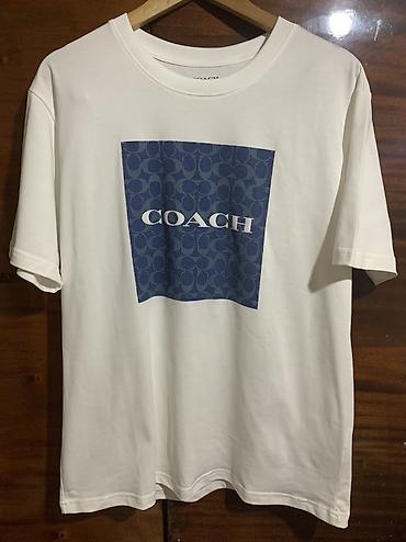 lining s: Футболка COACH с фирменным принтом(ни разу не одевалась ) -размер L - — 2