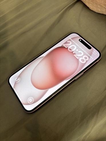 redmi x5: IPhone 15, Б/у, Розовый, Защитное стекло, Чехол, Коробка, 91 % — 5