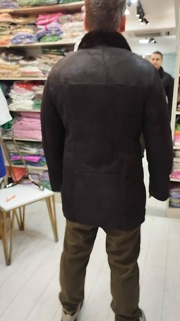 Дубленки: Мужская дублёнка из натуральной овчины - Цвет: глубокий чёрный. - — 2