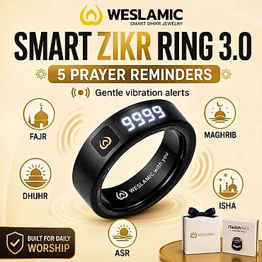 ремешки на гармин феникс 8: Умное кольцо Weslamic Smart Zikr Ring 3.0 - Электронное кольцо для — 1