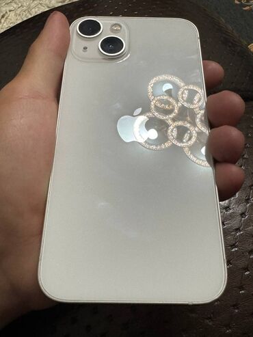 телефоны бу редми: IPhone 13, Колдонулган, 128 ГБ, Ак, Каптама, 90 %