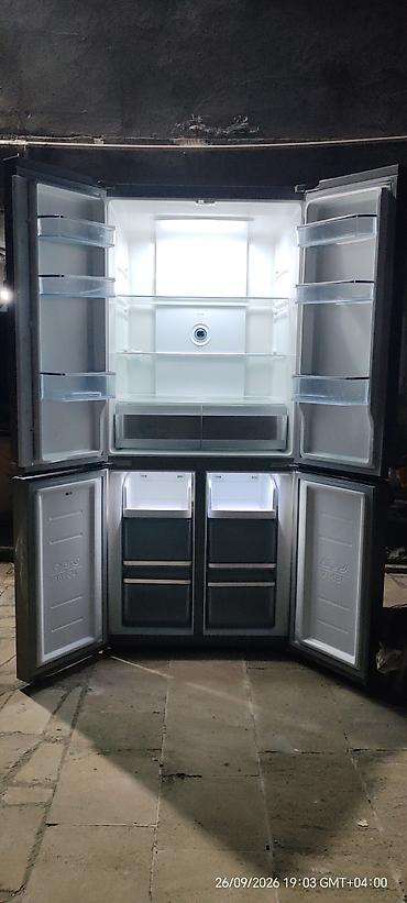 Soyuducular: İşlənmiş 4 qapılı Midea Soyuducu Satılır, rəng - Boz — 6