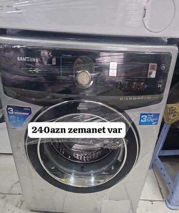 Paltaryuyan maşınlar: Paltaryuyan maşın Samsung, 6 kq, İşlənmiş, Avtomat, Ünvandan götürmə, Ödənişli çatdırılma