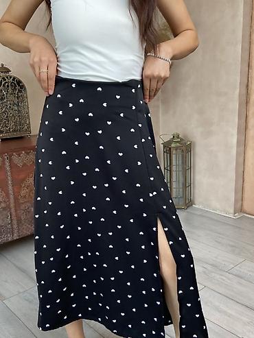 Юбки: Юбка миди с разрезом сбоку От 300 сом, оптом 250 сом в наличии 350 шт — 22