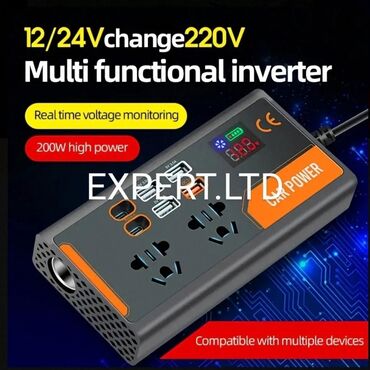 İnverterlər: Yeni Inverter, 100-300 Vt, 12 - 220 volt, Ünvandan götürmə, Ödənişli çatdırılma — 7