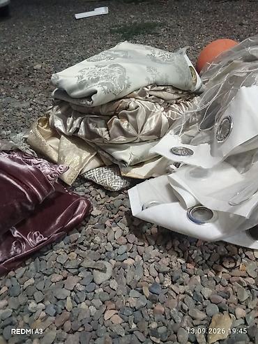 Текстиль: Шторалар комплекти, Велюр, Комплектте тюлу бар, Даяр буюм, Колдонулган, Конок бөлмөсү үчүн — 4