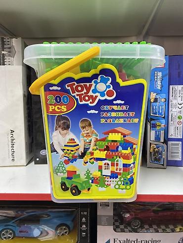дом конструктор: Детский конструктор Toy Toy, 200 деталей, в пластиковом контейнере с — 1