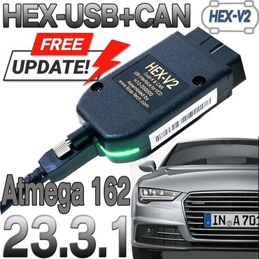 Auto servis, popravka vozila: OBD 2 VCDS HEX V2 VAGCOM 23.3 ATMEGA162 za VW Audi Skoda Seat OBD 2