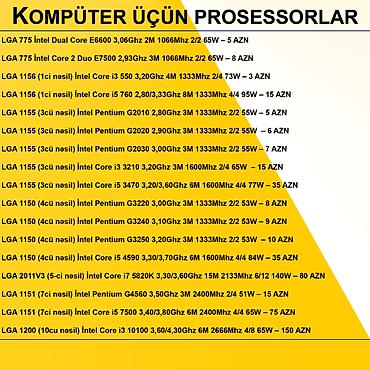 Prosessorlar: Kompüter üçün Prosessorlar ⭐LGA 775 İntel Dual Core E6600 3,06Ghz 2M — 2