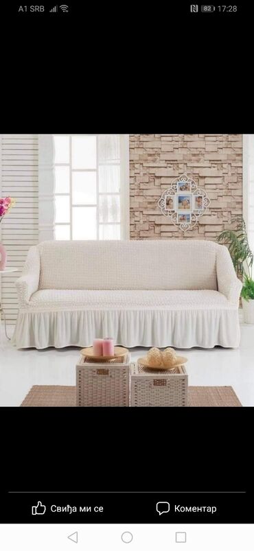 dekorativni prekrivači za krevet: Navlaka ta kauc ili trosed
Univerzalna rastegljiva
3000 dinara