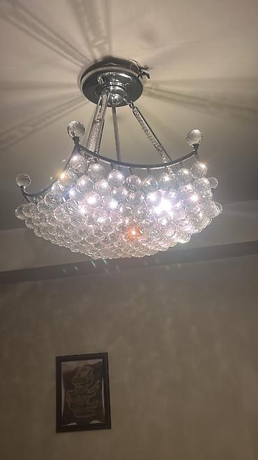 Çılçıraq, 6 lampa, Xrustal