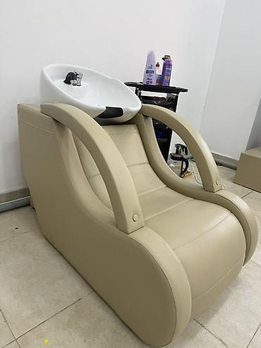 salon kıreslosu: Salon üçün saç yuma kreslosu və keramika lavabo - Rahat oturacaq — 1