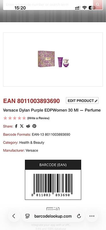busi: TƏCİLİ SATILIR — Versace Dylan Purple hədiyyə dəsti YENİ, ORİJİNAL — 5