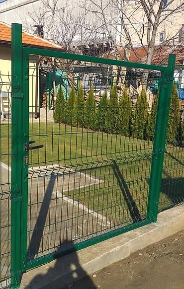 Proizvodi od rolovanog metala, metalni kanali: 🚪 PEŠAČKA KAPIJA CINK + PVC Sa dva stuba – komplet sa okovom 📍 Fence — 9