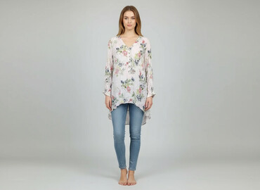 bluzki hiszpanki plus size allegro: Women's blouse, size S
