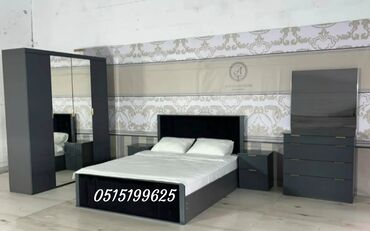 Yataq otağı dəstləri: İkinəfərlik çarpayı, Dolab, Termo, 2 tumba, Azərbaycan, Yeni — 15