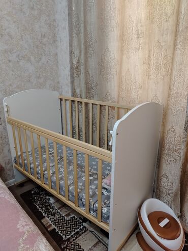 uşaq xoncalari: Для девочки и мальчика, Б/у, Колыбель, Без матраса