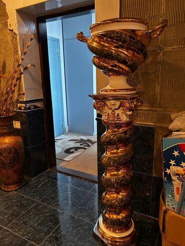 декоративный камень из гипса: Vaza dəsti