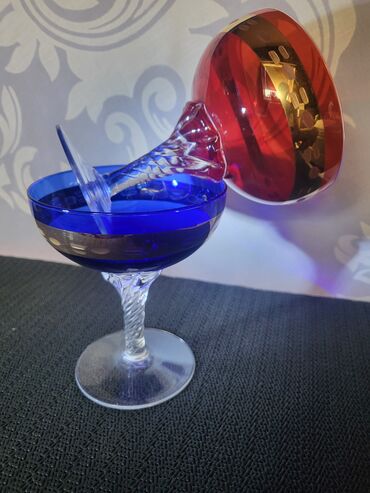 Ostali antikviteti: Case murano kristal,za zestoko pice 1950g+. Case su bez ostecenja,sve — 6